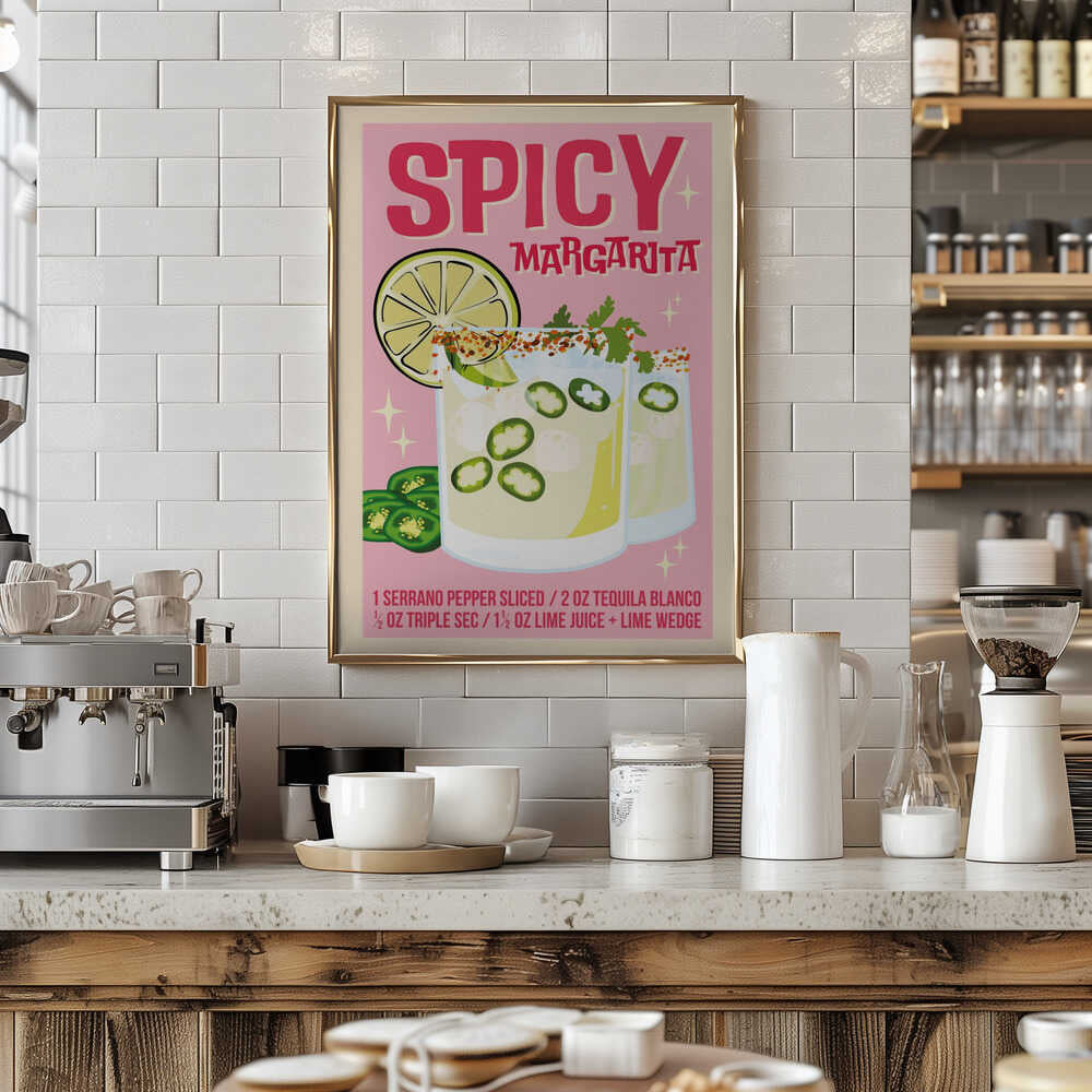 A3 Spicy Margs 5 Pink 01.png Poster