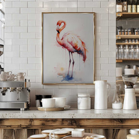 Flamingo Watercolor Poster