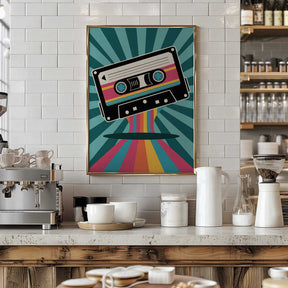 Colorful Cassette Poster