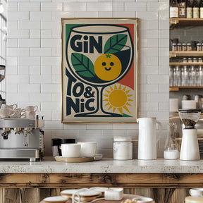 Sunny Gin and Tonic Poster