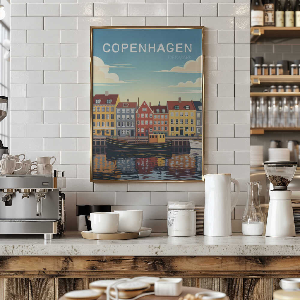Copenhagen Travel Poster Poster