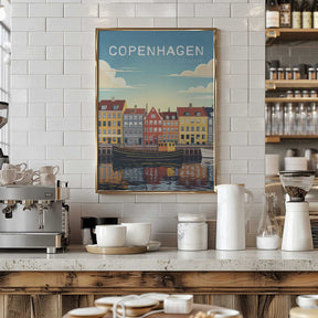 Copenhagen Travel Poster Poster