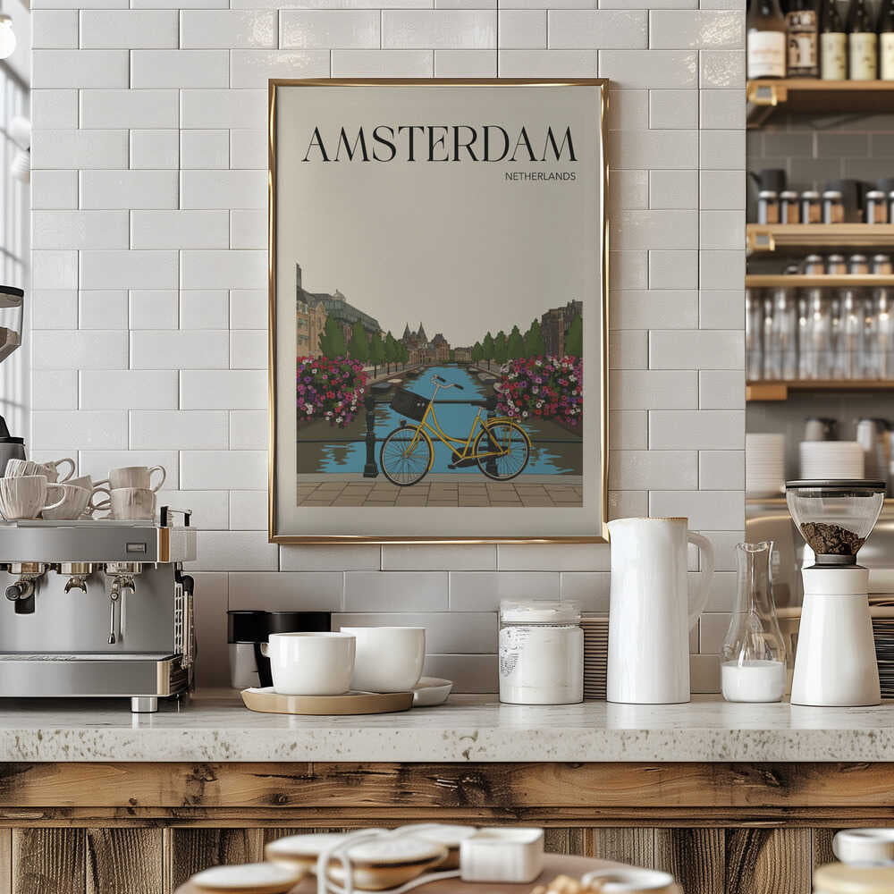 Amsterdam Travel Poster Poster