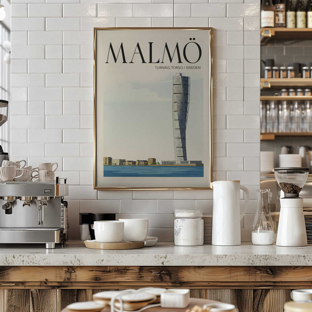 Malmö Travel Poster Poster