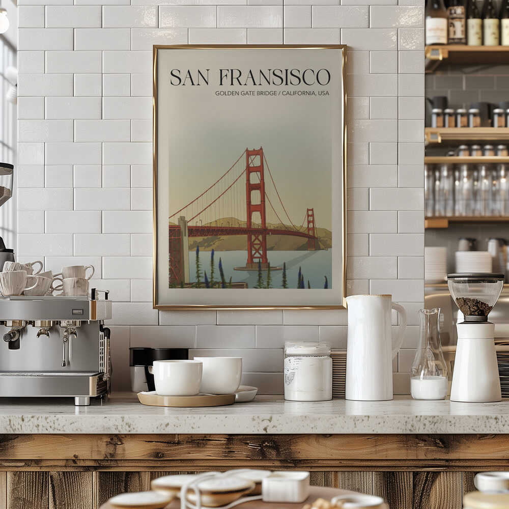 San Fransisco Travel Poster Poster