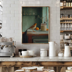 Country Morning Bird Poster