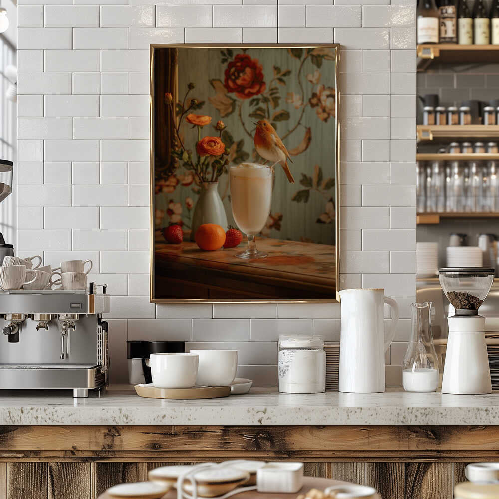 Strawberry Smoothie Serenade Poster