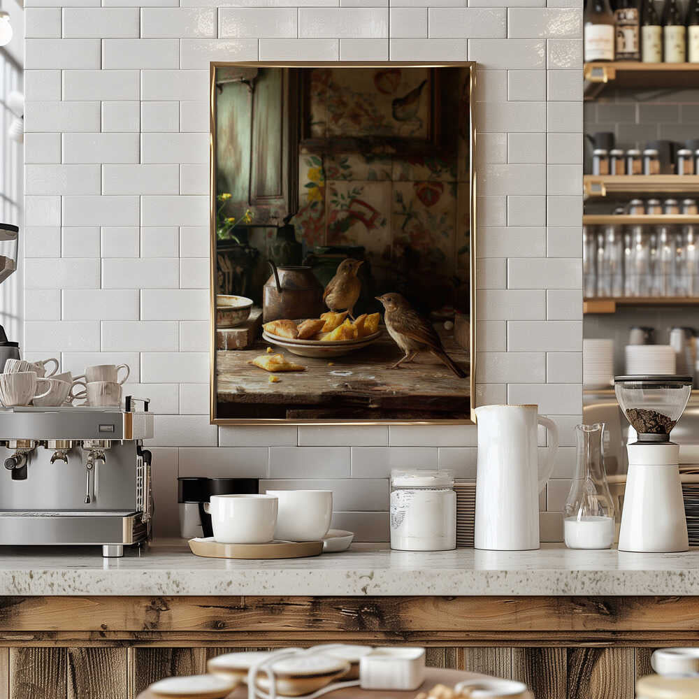 Golden Crumb Delight Poster