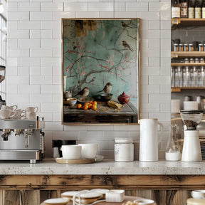 Blossoms and Birds Poster