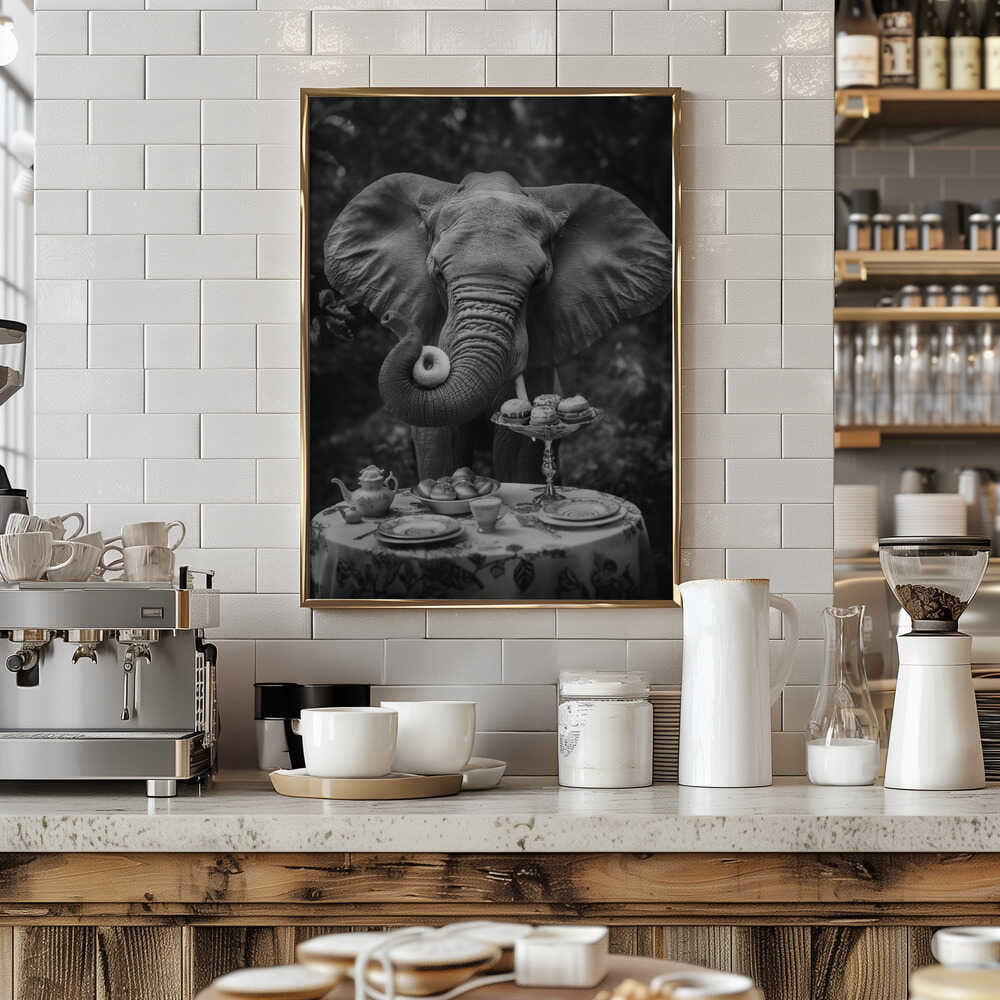 Elephant’s Doughnut Delight Poster