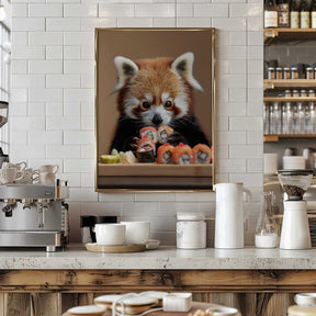 Red Panda Sushi Adventure Poster
