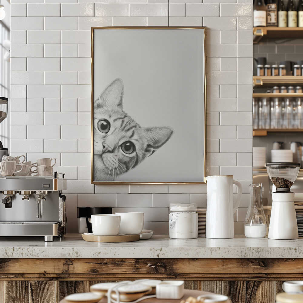 Curious Cat Poster