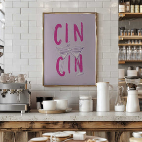 Cin Cin Pink Poster