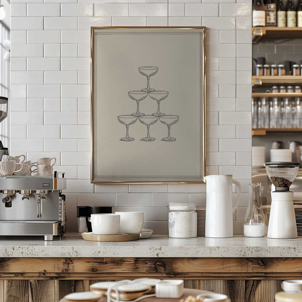 Glass Stack Poster