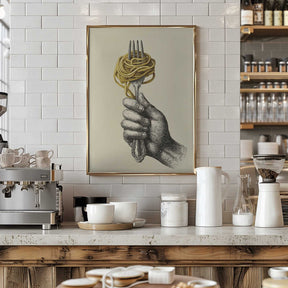 Spaghetti On a Fork Poster
