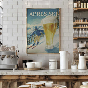 Apres Ski Retro Poster