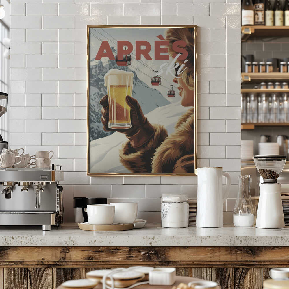 Apres Ski Alpine Poster