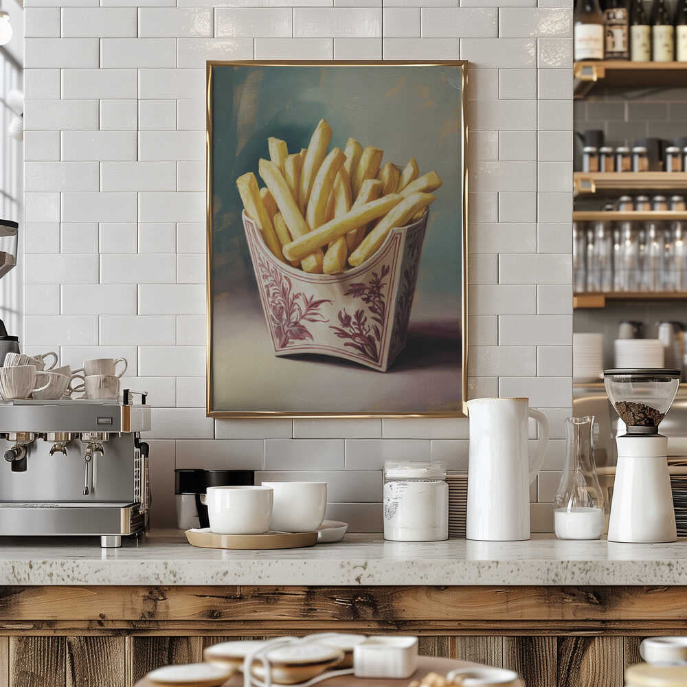 Retro Fries Poster