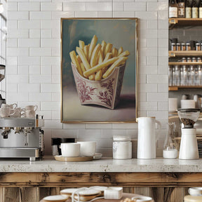 Retro Fries Poster
