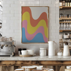 Waves of Color Poster