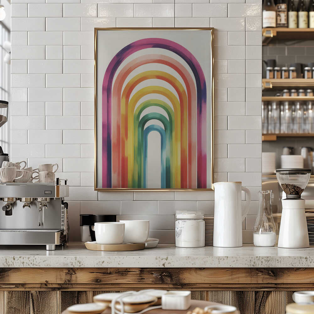 Colorful Arches Poster