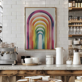 Colorful Arches Poster