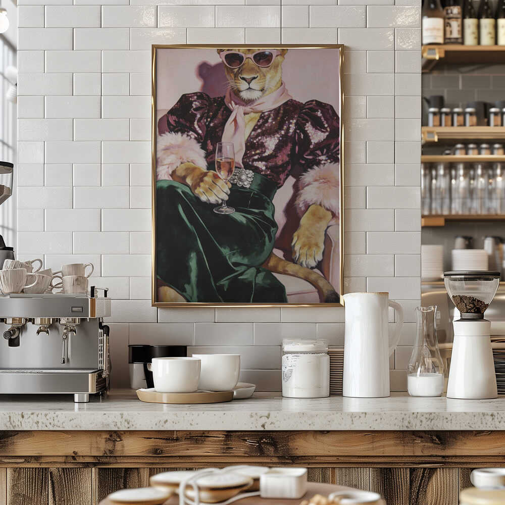 Party Lioness Poster