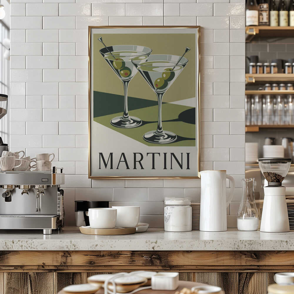 Martini Times Two Poster