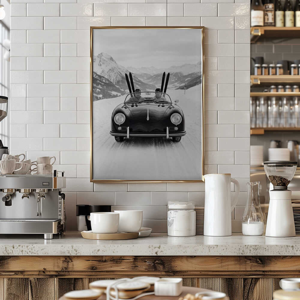 Driving In the Alps Poster