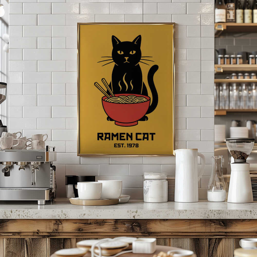 Ramen Cat No 5 Poster