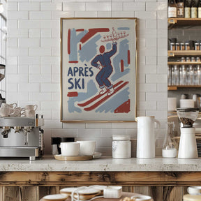 Apres Ski Waiter Poster