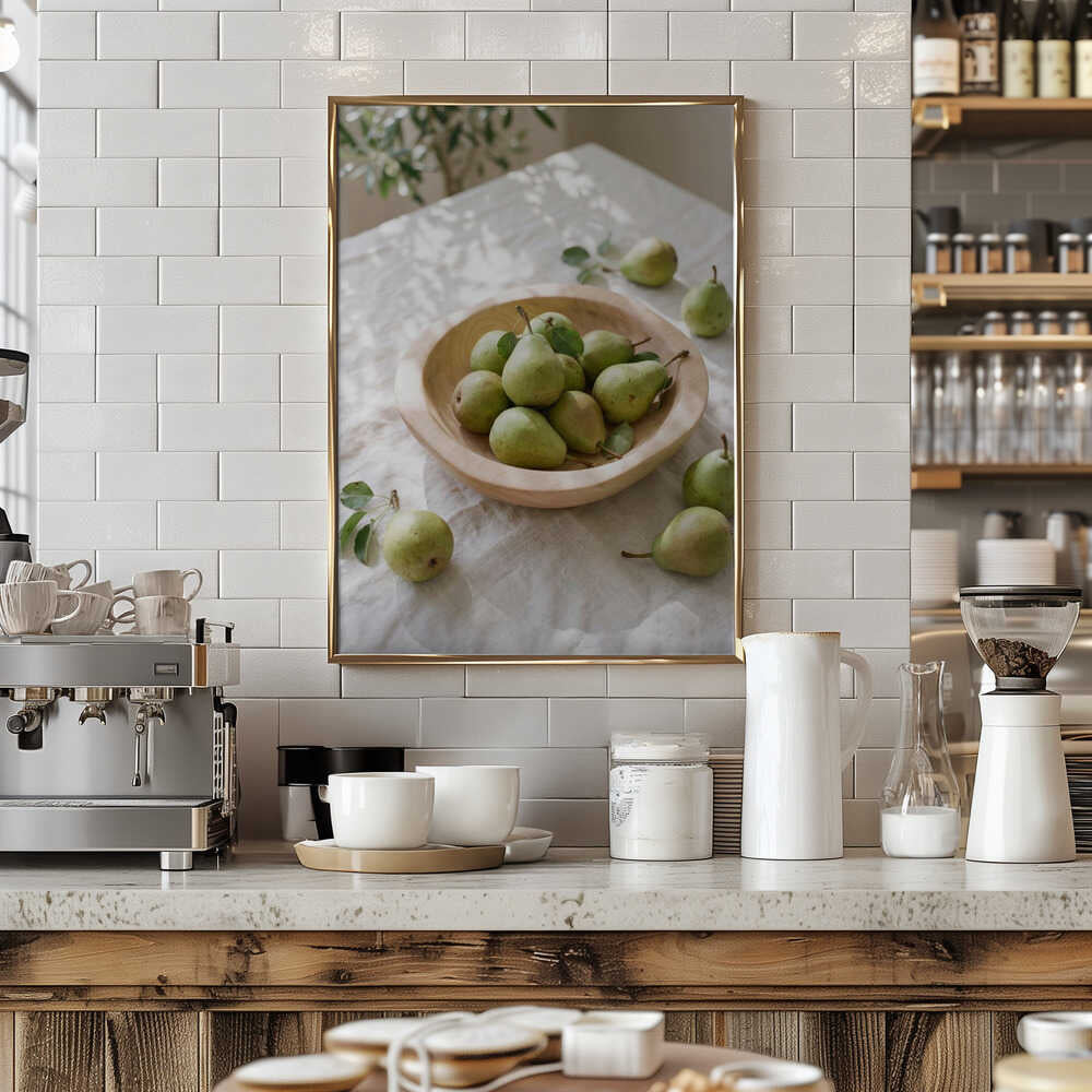 Ripe Green Pears Poster