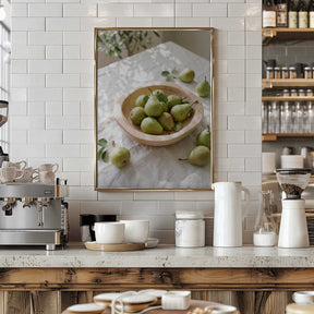 Ripe Green Pears Poster
