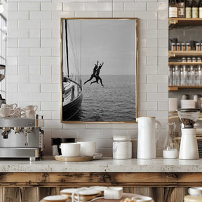 Jumping From a Boat Poster