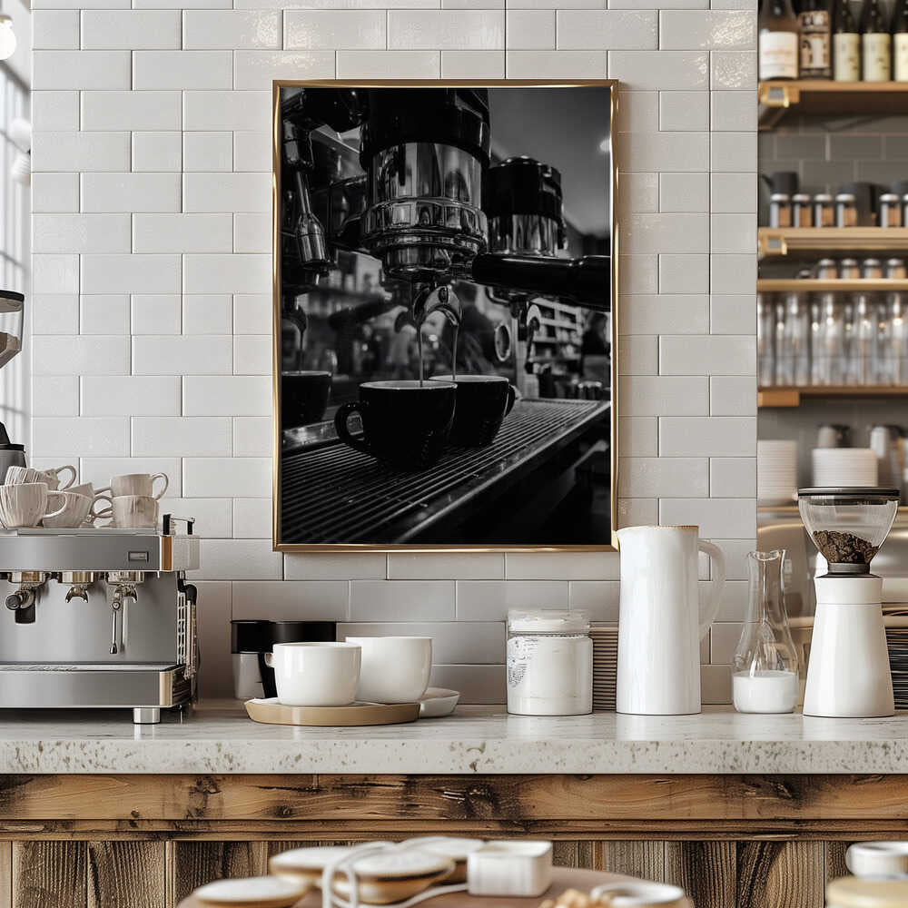 Double Espresso Cups Poster