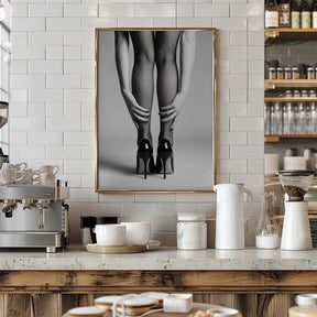 High Heels and Fishnet Stockings Poster