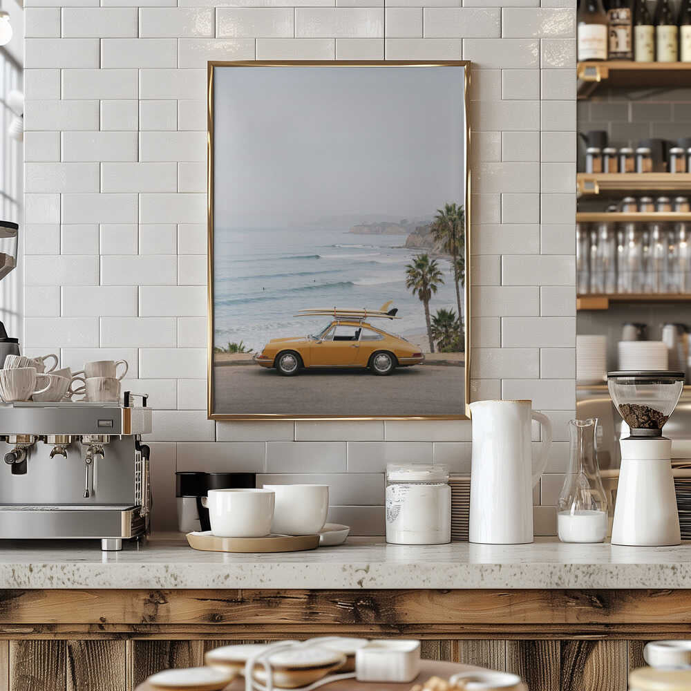 Porsche Coast Poster