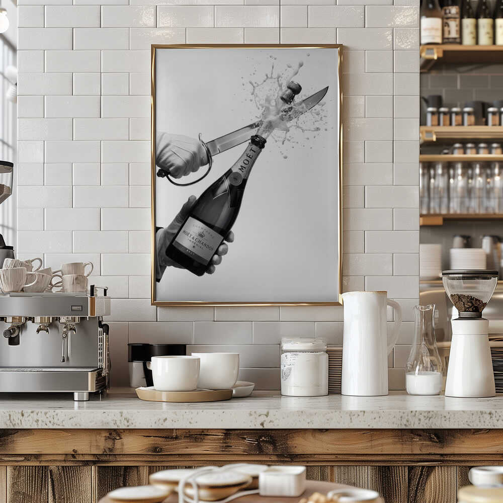 Sabering Champagne Poster