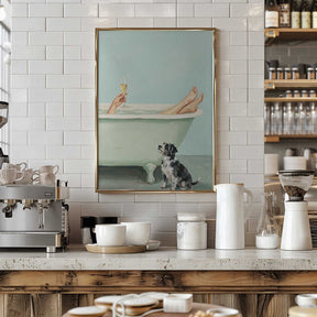 Prosecco In the Bathtub Poster