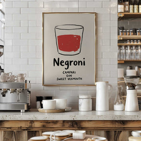 Negroni Sketch Poster