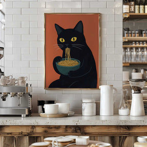 Noodle Cat No 1 Poster