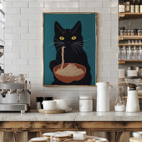 Noodle Cat No 3 Poster