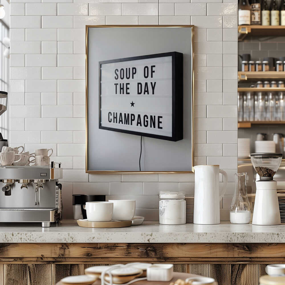 Soup of the Day Sign Poster