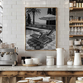 Sunbeds At the Beach Villa Poster