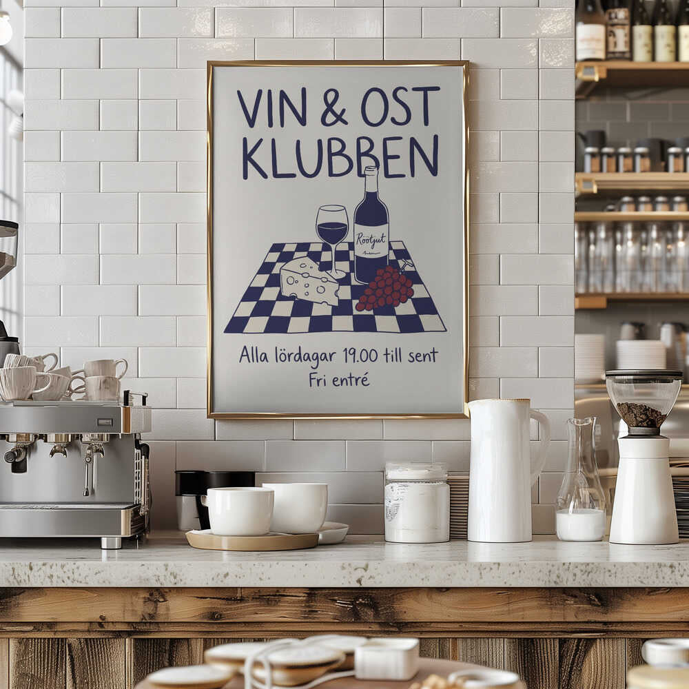 Vin & Ost Klubben Poster