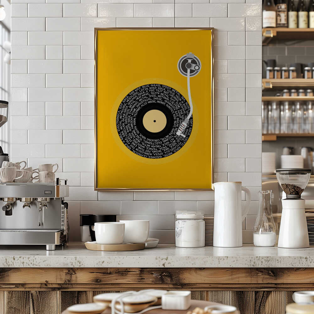 Spinning Vinyl Orange.png Poster