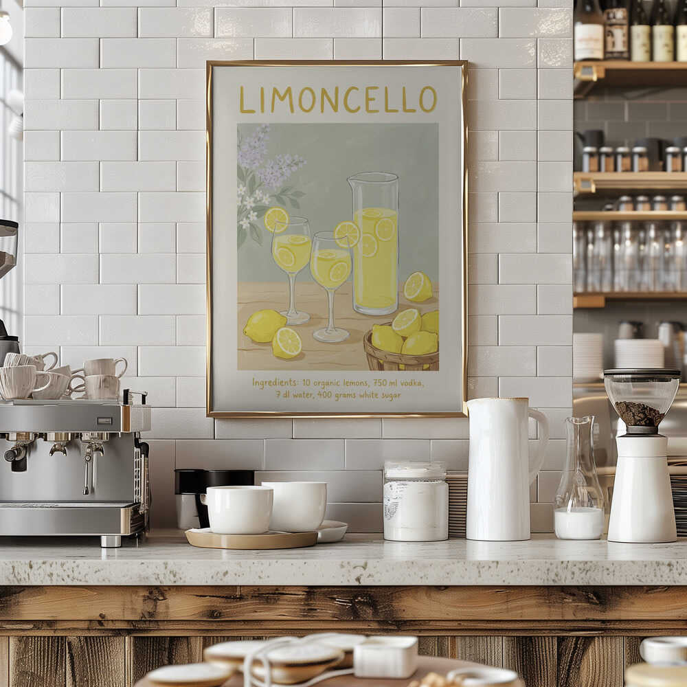 Limoncello Lemon Refreshment Poster