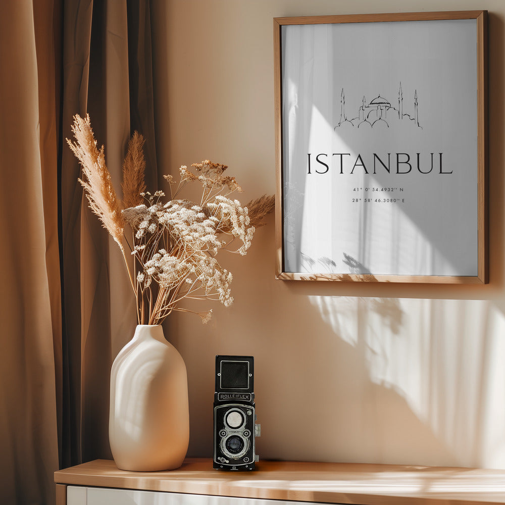 Istanbul coordinates Poster