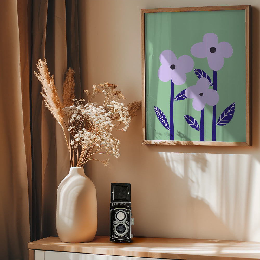 Lilac Flowers Poster