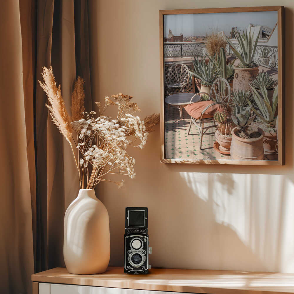 Rooftop in Marrakech Poster